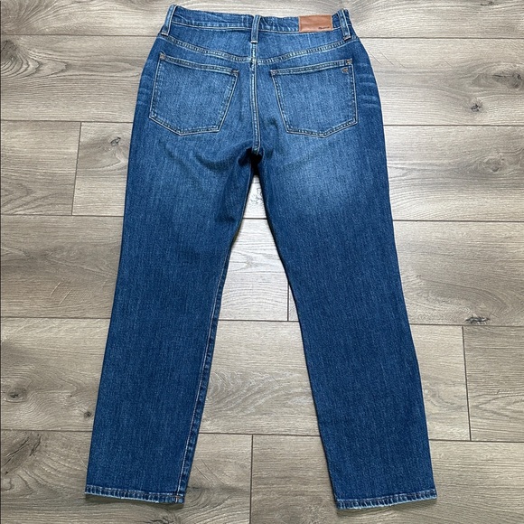 Madewell The Perfect Vintage Button Fly Crop Stretch Blue Jeans Size‎ 28 - Picture 4 of 11